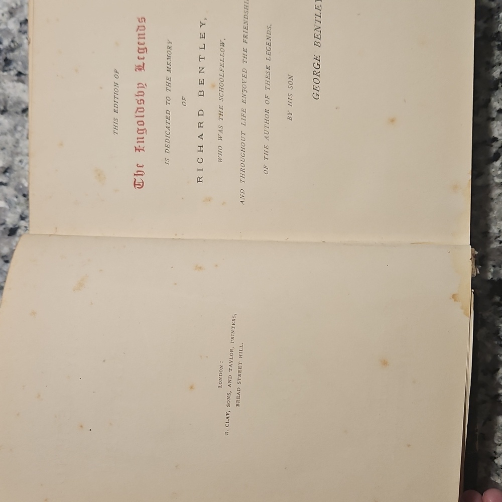 1875 The Ingoldsby Legends Or Mirth and Marvels by Thomas Ingoldsby Antique Book - Picture 7 of 15